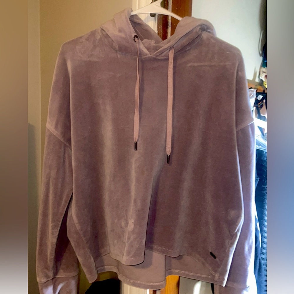 DKNY Sport Light Purple Velvet Hoodie
